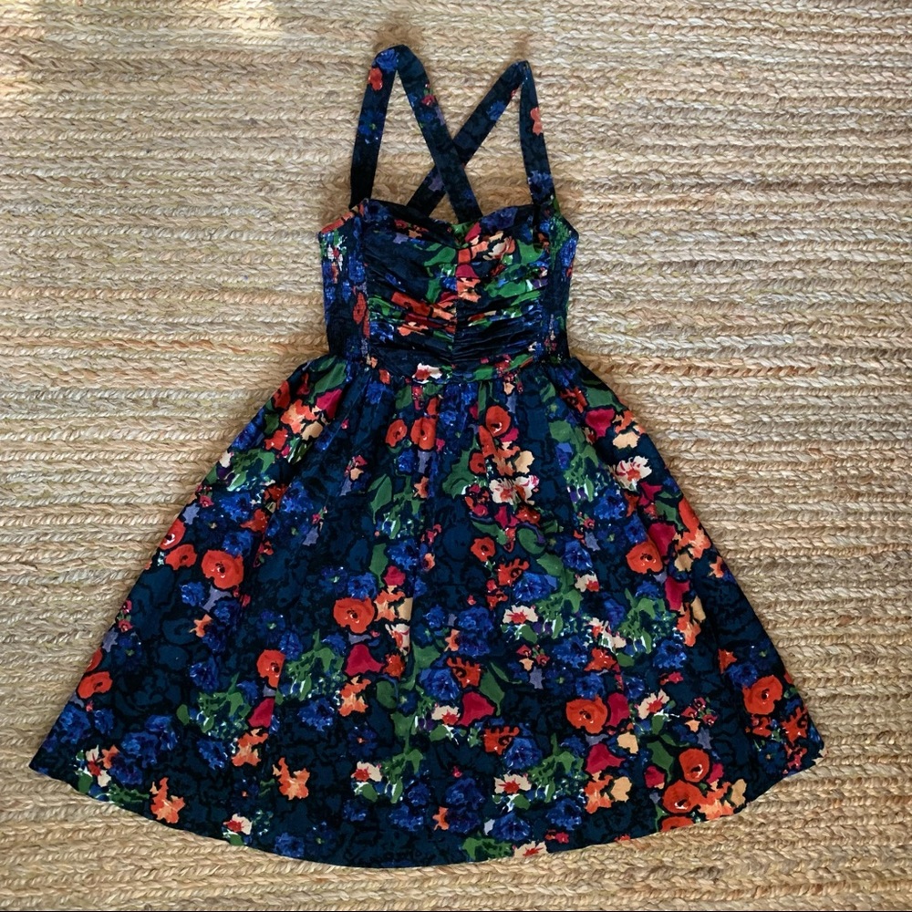 HD in Paris Floral Paca Corduroy Dress